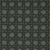 Rattan in Petrol - Fabric