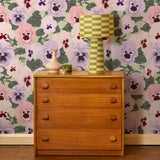 Big Pansy in Pistachio - Wallpaper