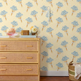 Forget me Notes in Honey - Wallpaper