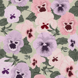 Big Pansy in Pistachio - Wallpaper