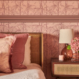 Bamboo in Dusty - Wallpaper