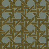 Rattan in Petrol - Wallpaper