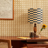 Rattan in Sepia - Wallpaper