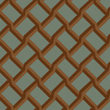 Trellis in Petrol - Wallpaper