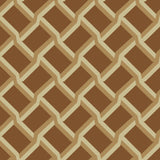 Trellis in Tan - Wallpaper