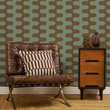 Wave in Petrol - Wallpaper