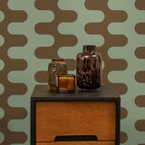 Wave in Petrol - Wallpaper