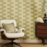 Wave in Pistachio - Wallpaper