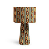 Chain of Fools Eco Velvet Drum Table Lamp - Jade