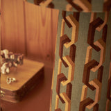 Chain of Fools Eco Velvet Drum Table Lamp - Jade