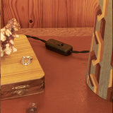 Chain of Fools Eco Velvet Drum Table Lamp - Jade