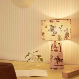 Cliftonville Cowgirls Linen Drum Table Lamp - Motel