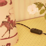 Cliftonville Cowgirls Linen Drum Table Lamp - Motel