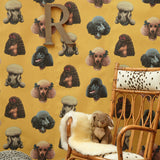 Poodle Parlour in Retro - Wallpaper
