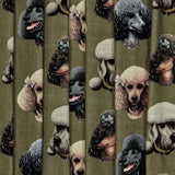 Poodle Parlour in Moss - Fabric