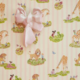 Story Time in Rose Stripe - Wallpaper