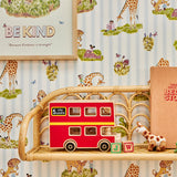 Story Time in Bluebell Stripe - Wallpaper