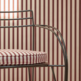 Nanny's Stripe in Poppy - Wallpaper