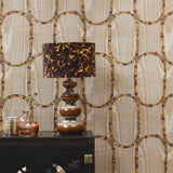 Tea Room in Camel - Wallpaper