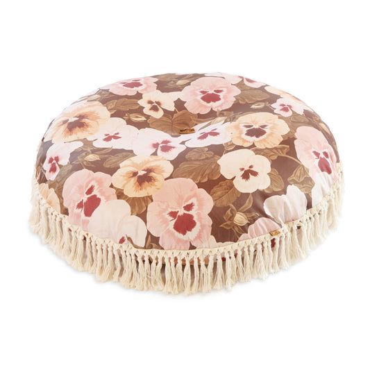Floor Cushion - Big Pansy - Vintage