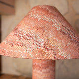 1970 Linen Cone Table Lamp - Rosa