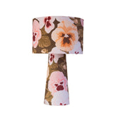 Big Pansy Eco Velvet Drum Table Lamp - Vintage