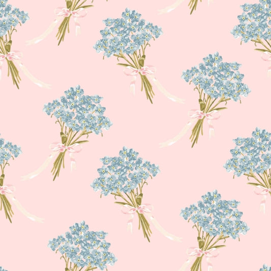 Forget me Notes in Blossom - Wallpaper