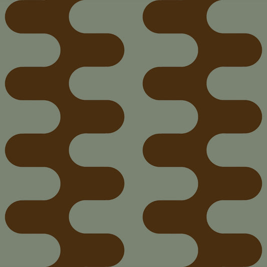 Wave in Petrol - Wallpaper