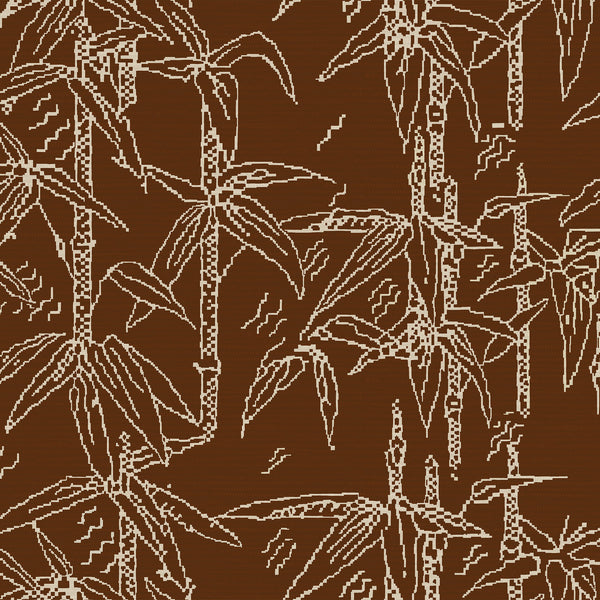 Bamboo in Umber - Wallpaper