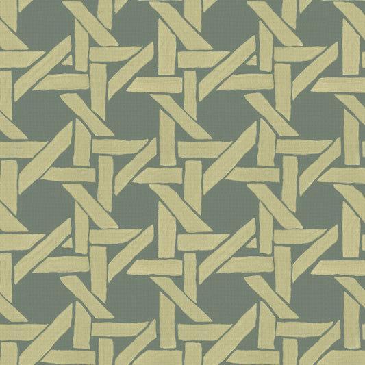 Rattan in Pistachio - Wallpaper