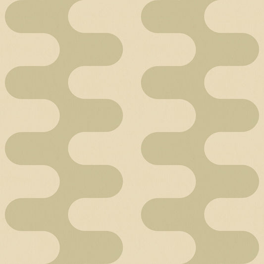 Wave in Pistachio - Wallpaper