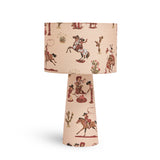 Cliftonville Cowgirls Linen Drum Table Lamp - Motel