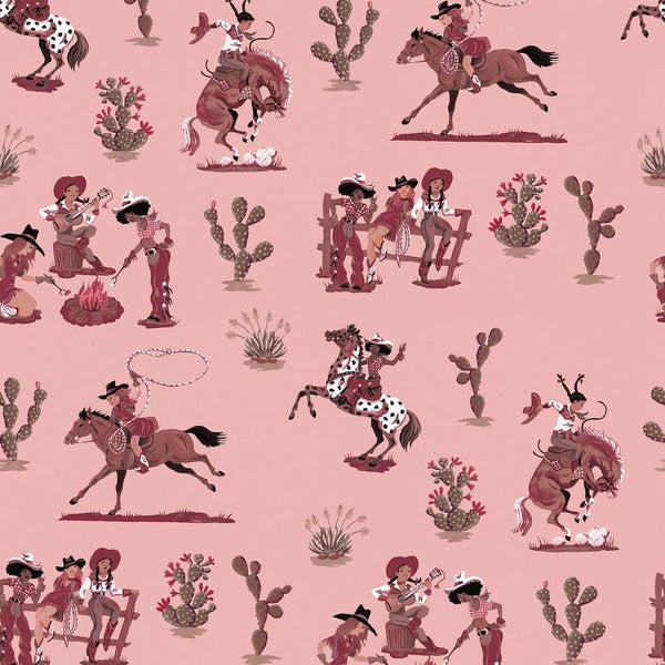 Vintage Western Rodeo Cowboy On Bucking Horse Wallpaper by Dancing Cowgirl  Design  Society6