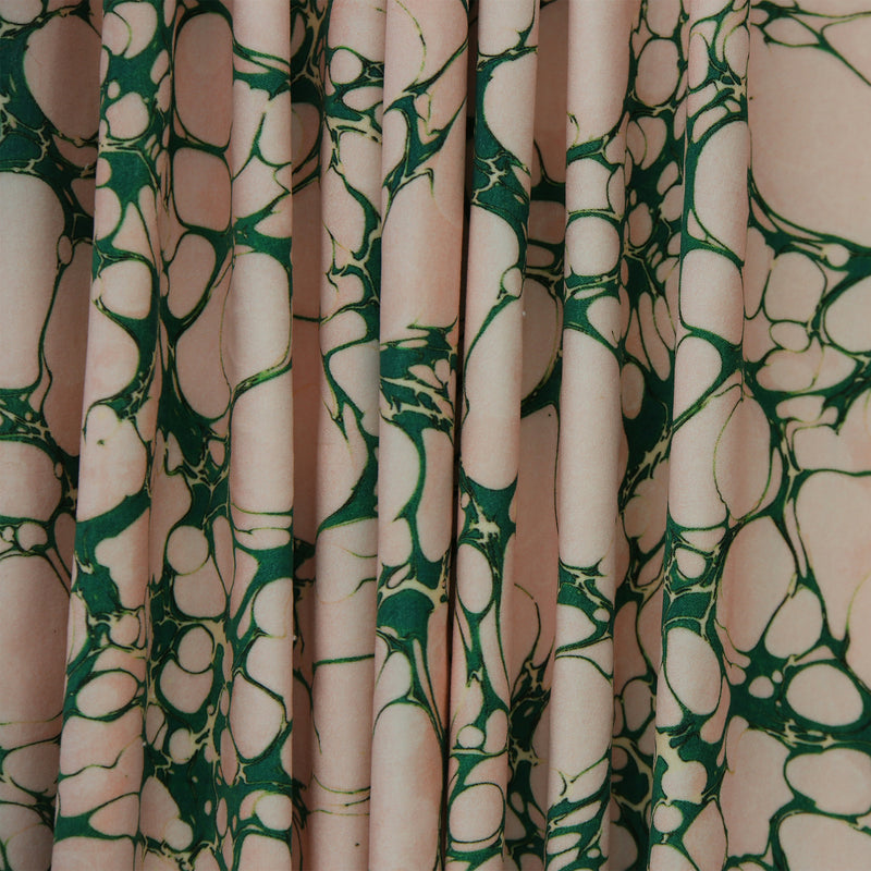 Margate Marble in Emerald Pinky - Fabric