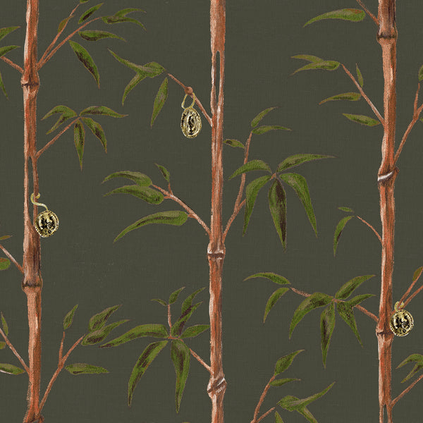 Árbol del dinero en el bosque - Papel pintado