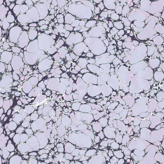 Margate Marble in Midnight Lavender - Wallpaper