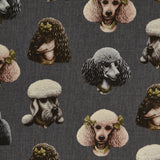Poodle Parlour in Midnight - Fabric