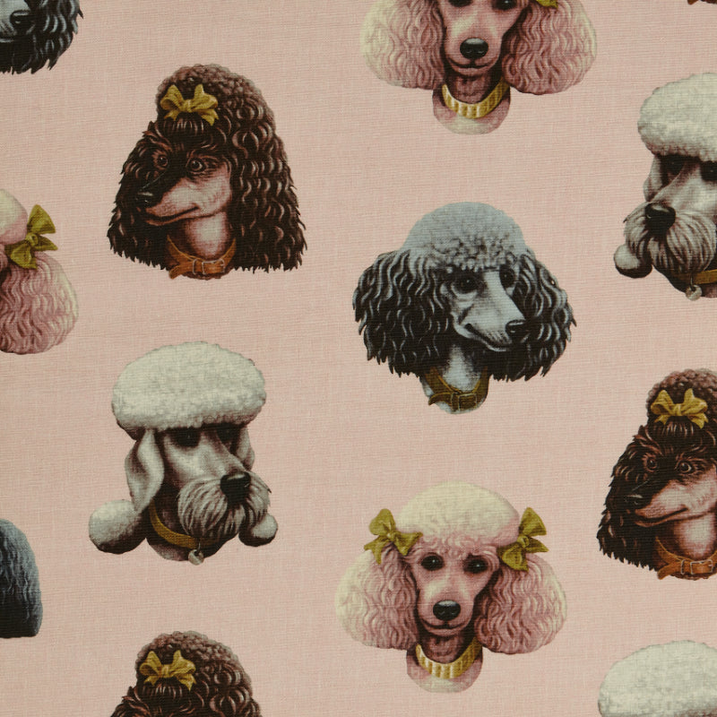 Poodle Parlour in Pink - Fabric