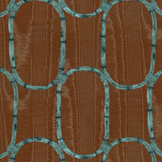 Tea Room in Walnut - Wallpaper