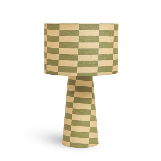 Tucson Lullaby Linen Drum Table Lamp - Rattlesnake