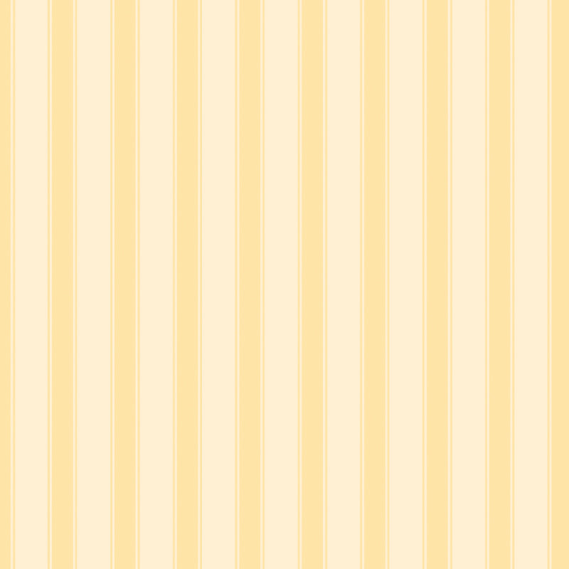 Nanny's Stripe in Daisy - Wallpaper