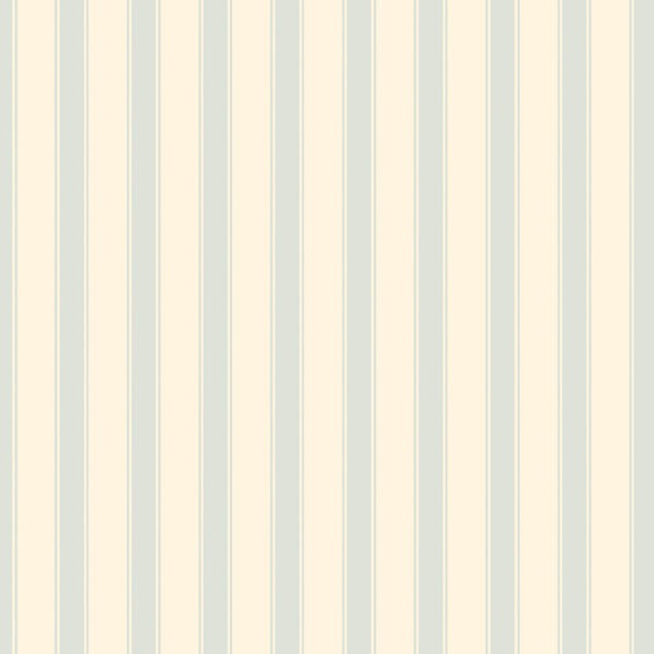 Nanny's Stripe dans Bluebell - Papier peint