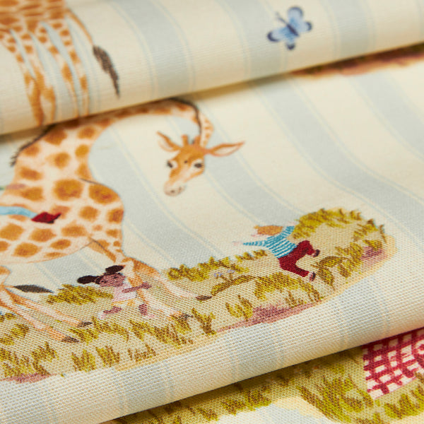 Story Time in Bluebell Stripe- Fabric