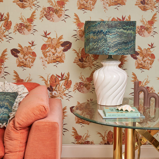 Mazzo in Bambina Blu - Wallpaper